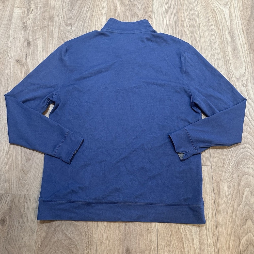 Twillory Sweater Mens Sz XL Blue 1/4 Zip Long Sleeve Top Performance Mock Neck - Picture 7 of 7